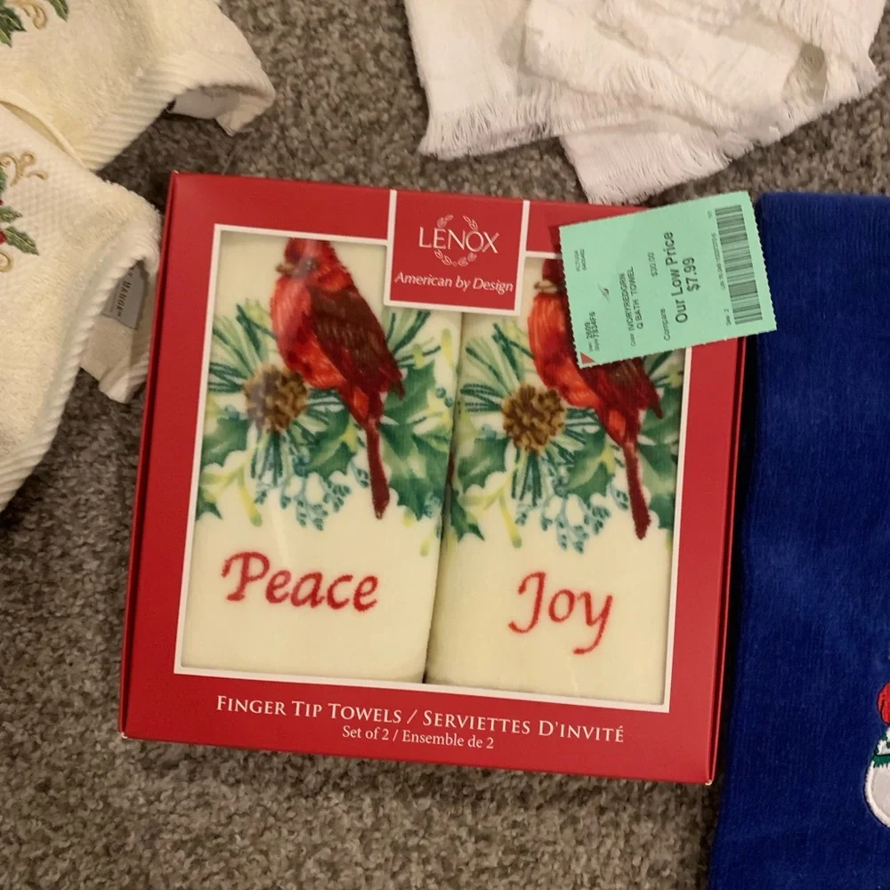Lenox Cardinal Peace and Joy Towel Set & More